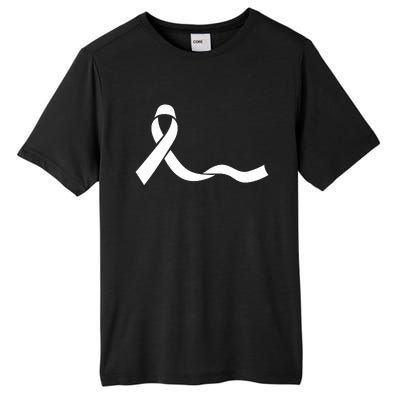 Colon Cancer Awareness Ribbon Black Tall Fusion ChromaSoft Performance T-Shirt