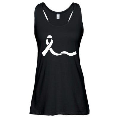 Colon Cancer Awareness Ribbon Black Ladies Essential Flowy Tank