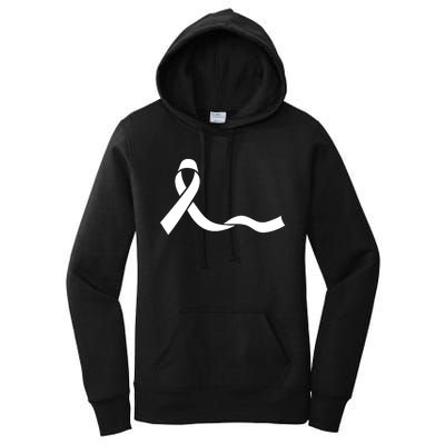 Colon Cancer Awareness Ribbon Black Women's Pullover Hoodie