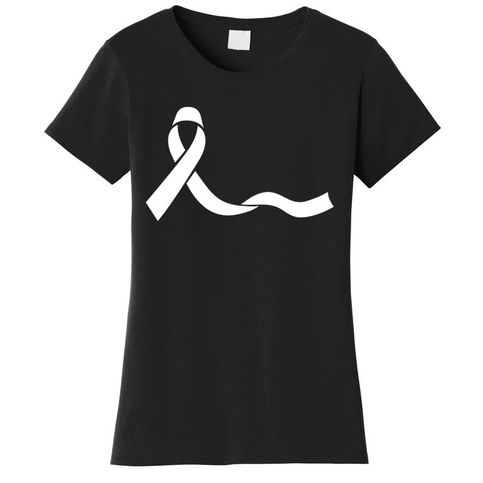 Colon Cancer Awareness Ribbon Black Women's T-Shirt