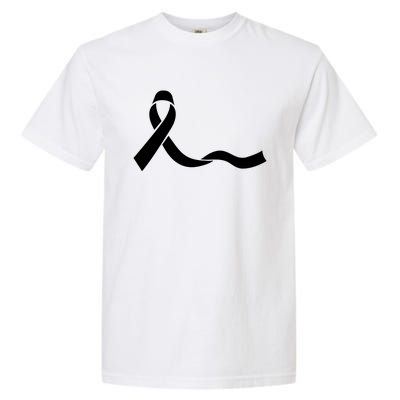 Colon Cancer Awareness Ribbon Black Garment-Dyed Heavyweight T-Shirt