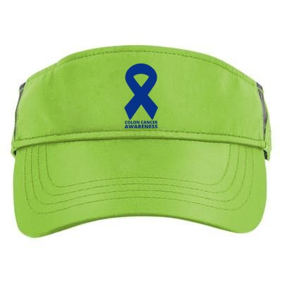 Colon Cancer Awareness Ribbon Adult Drive Performance Visor