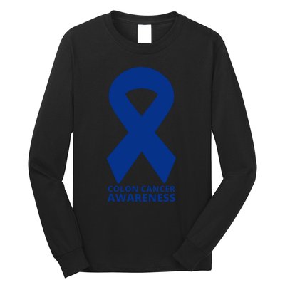 Colon Cancer Awareness Ribbon Long Sleeve Shirt