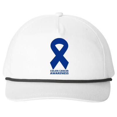 Colon Cancer Awareness Ribbon Snapback Five-Panel Rope Hat