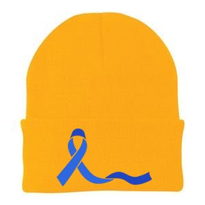 Colon Cancer Awareness Ribbon Knit Cap Winter Beanie