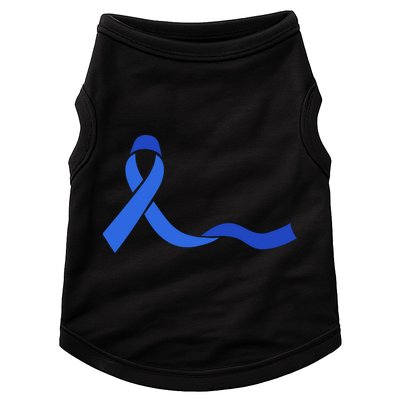 Colon Cancer Awareness Ribbon Doggie Tank
