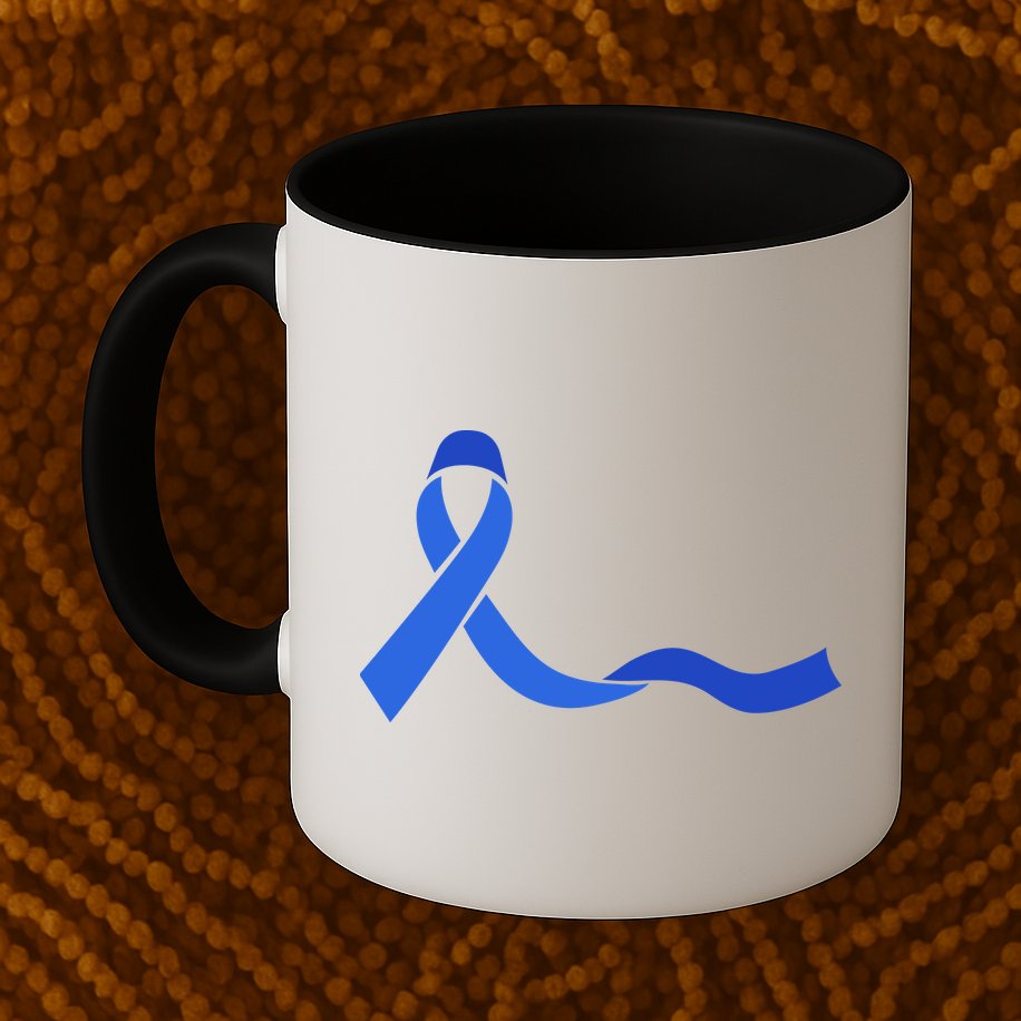 Colon Cancer Awareness Ribbon Mug