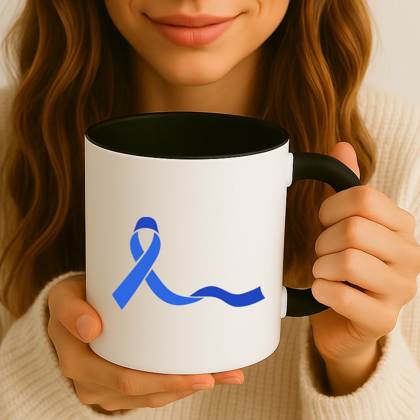 Colon Cancer Awareness Ribbon Mug
