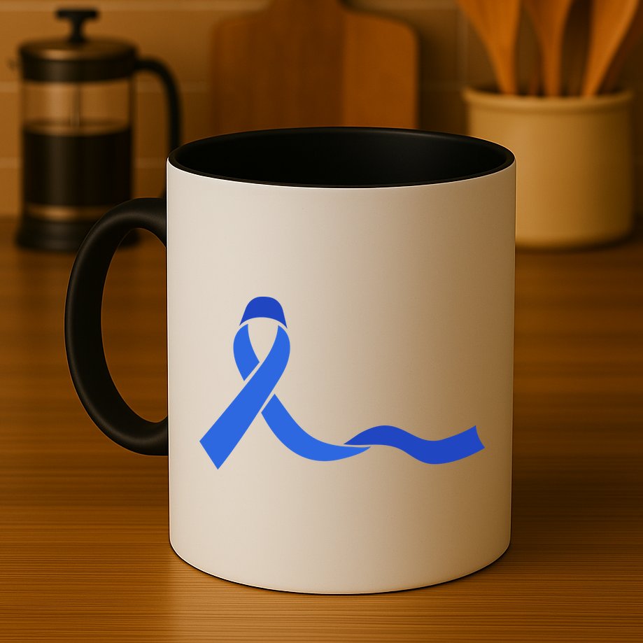 Colon Cancer Awareness Ribbon Mug
