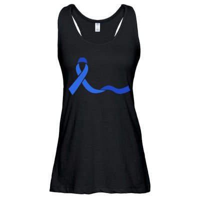 Colon Cancer Awareness Ribbon Ladies Essential Flowy Tank