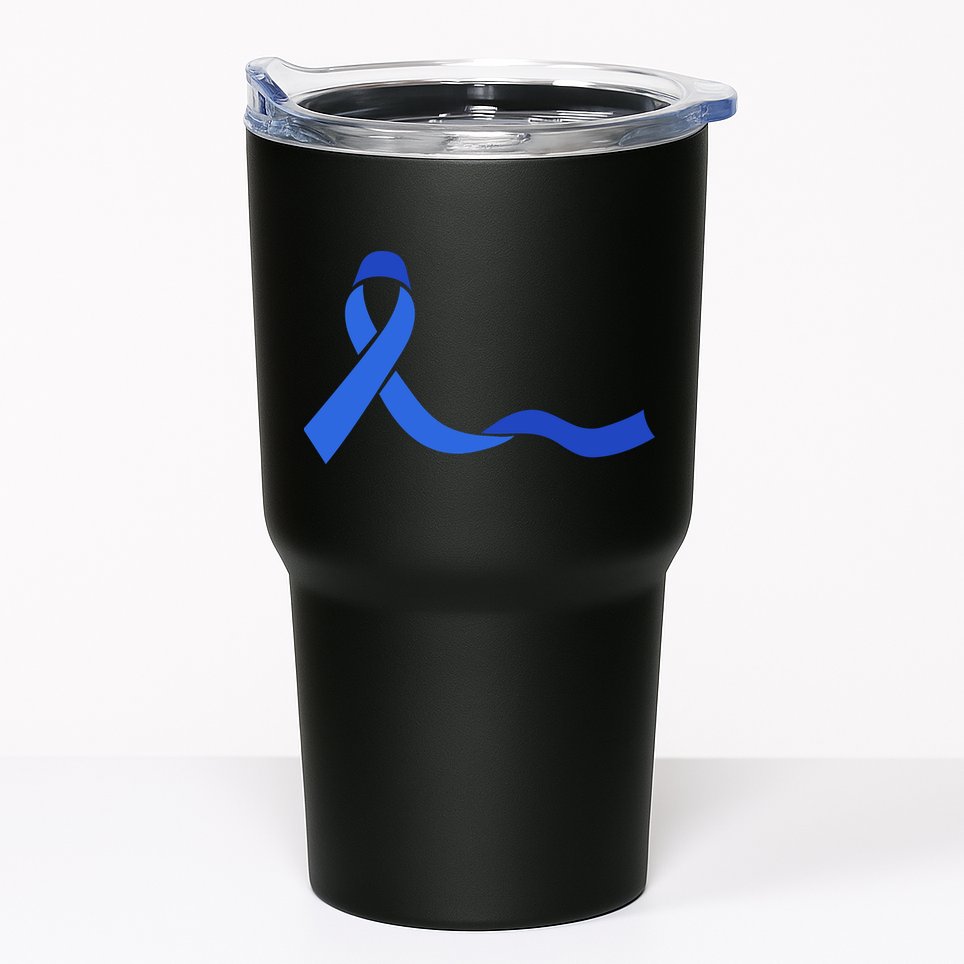 Colon Cancer Awareness Ribbon Tumbler