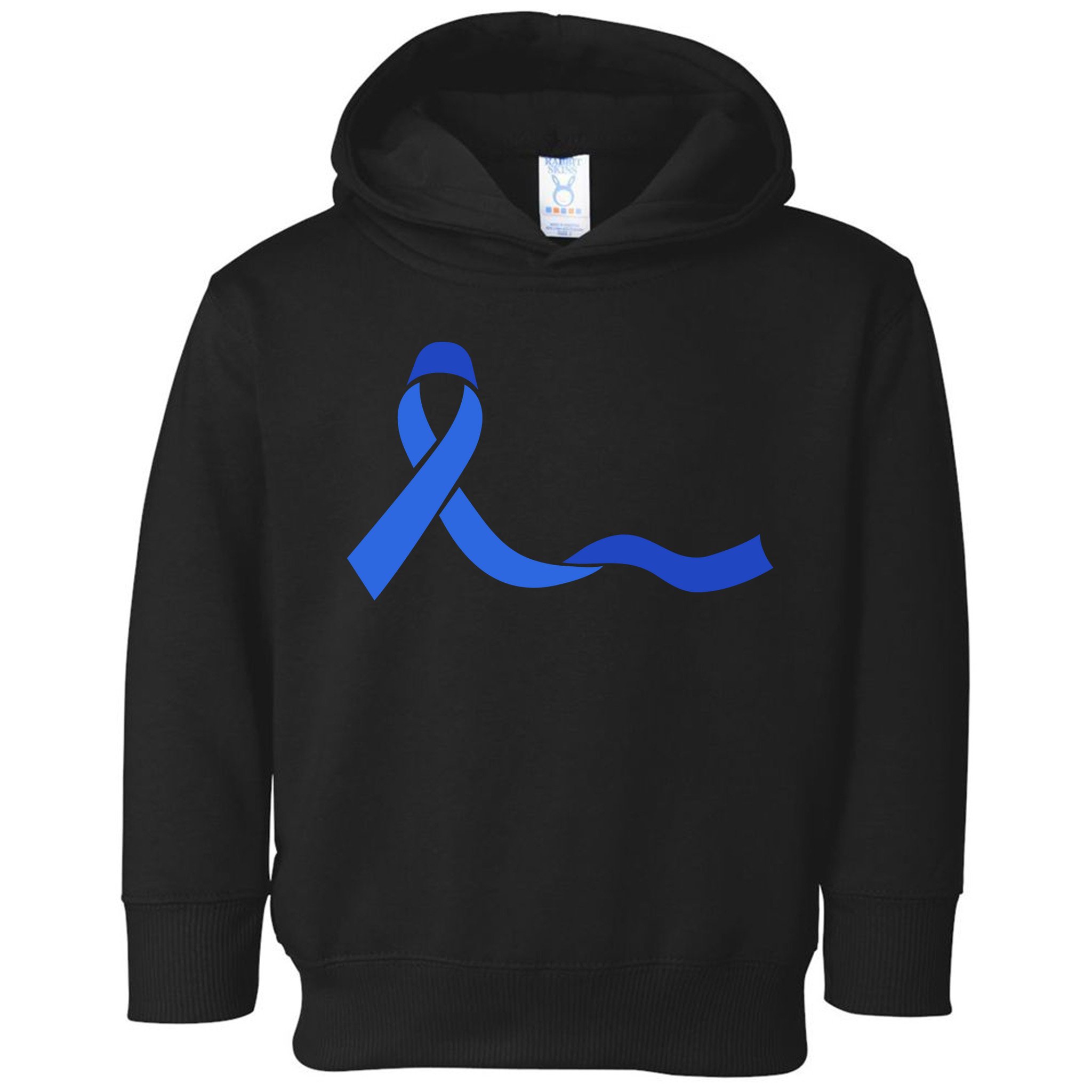 Colon Cancer Awareness Ribbon Toddler Hoodie