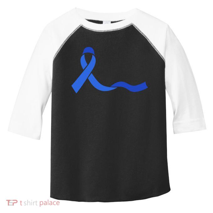 Colon Cancer Awareness Ribbon Toddler Fine Jersey T-Shirt