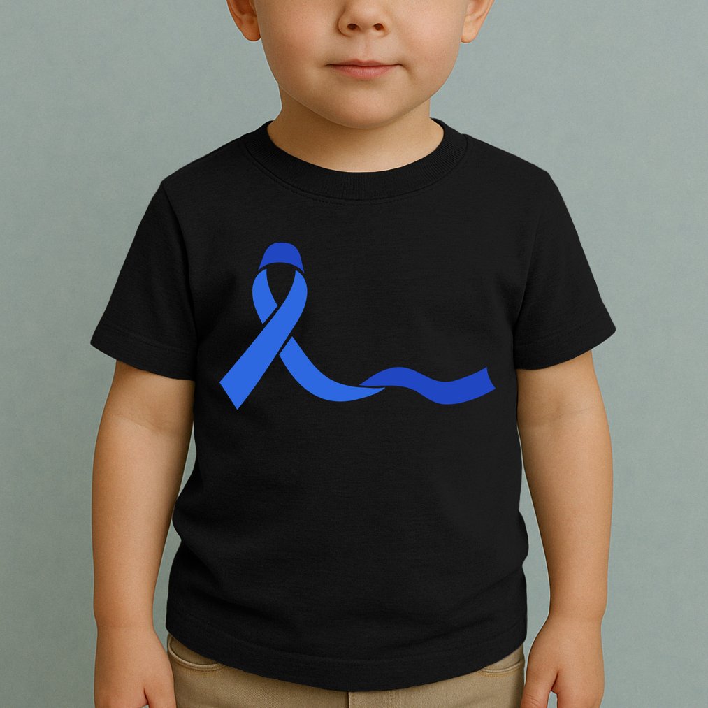 Colon Cancer Awareness Ribbon Toddler T-Shirt