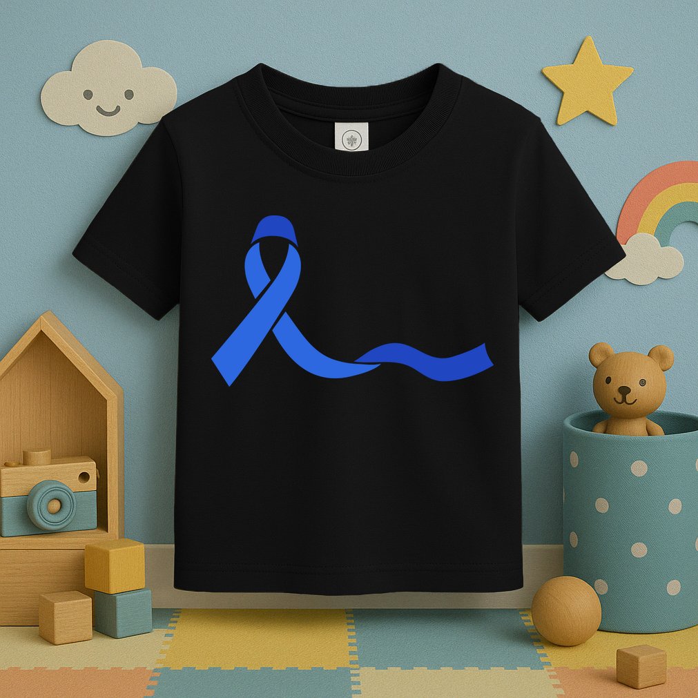 Colon Cancer Awareness Ribbon Toddler T-Shirt