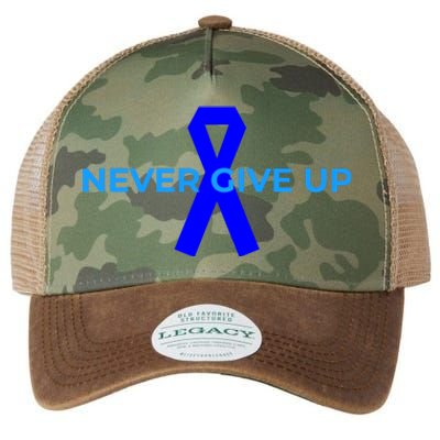 Colon Cancer Awareness Ribbons Legacy Tie Dye Trucker Hat