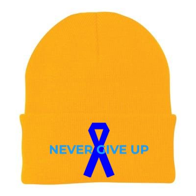 Colon Cancer Awareness Ribbons Knit Cap Winter Beanie