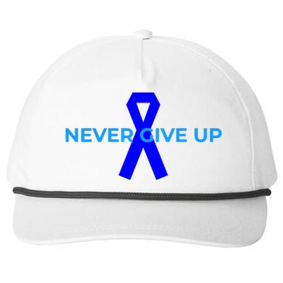 Colon Cancer Awareness Ribbons Snapback Five-Panel Rope Hat