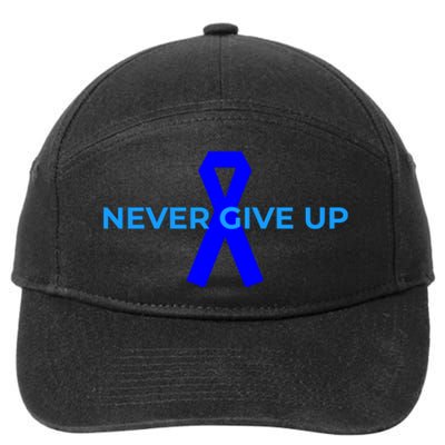 Colon Cancer Awareness Ribbons 7-Panel Snapback Hat