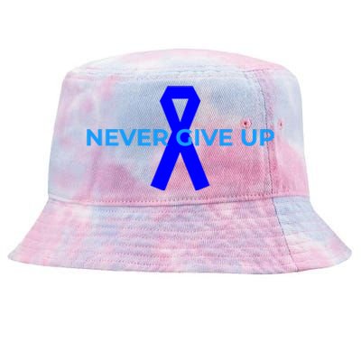 Colon Cancer Awareness Ribbons Tie-Dyed Bucket Hat