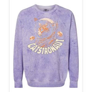 Catstronaut Cat Animal Astronaut Colorblast Crewneck Sweatshirt