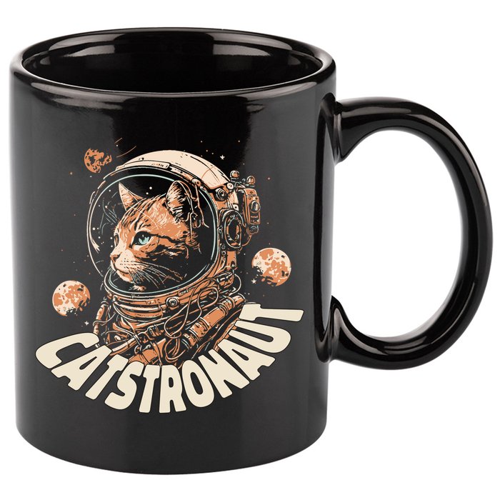 Catstronaut Cat Animal Astronaut 11oz C Handle Ceramic Mug