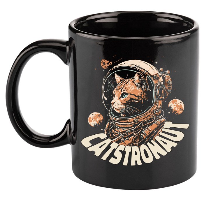 Catstronaut Cat Animal Astronaut 11oz C Handle Ceramic Mug