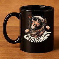 Catstronaut Cat Animal Astronaut 11oz C Handle Ceramic Mug