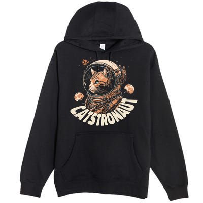 Catstronaut Cat Animal Astronaut Premium Pullover Hoodie