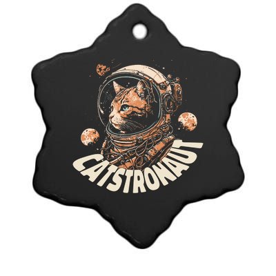 Catstronaut Cat Animal Astronaut Ceramic Star Ornament