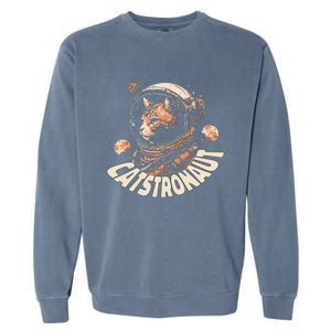 Catstronaut Cat Animal Astronaut Garment-Dyed Sweatshirt