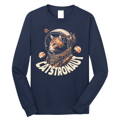 Catstronaut Cat Animal Astronaut Long Sleeve Shirt