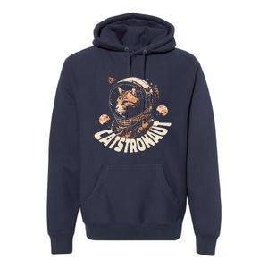 Catstronaut Cat Animal Astronaut Premium Hoodie