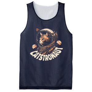 Catstronaut Cat Animal Astronaut Mesh Reversible Basketball Jersey Tank