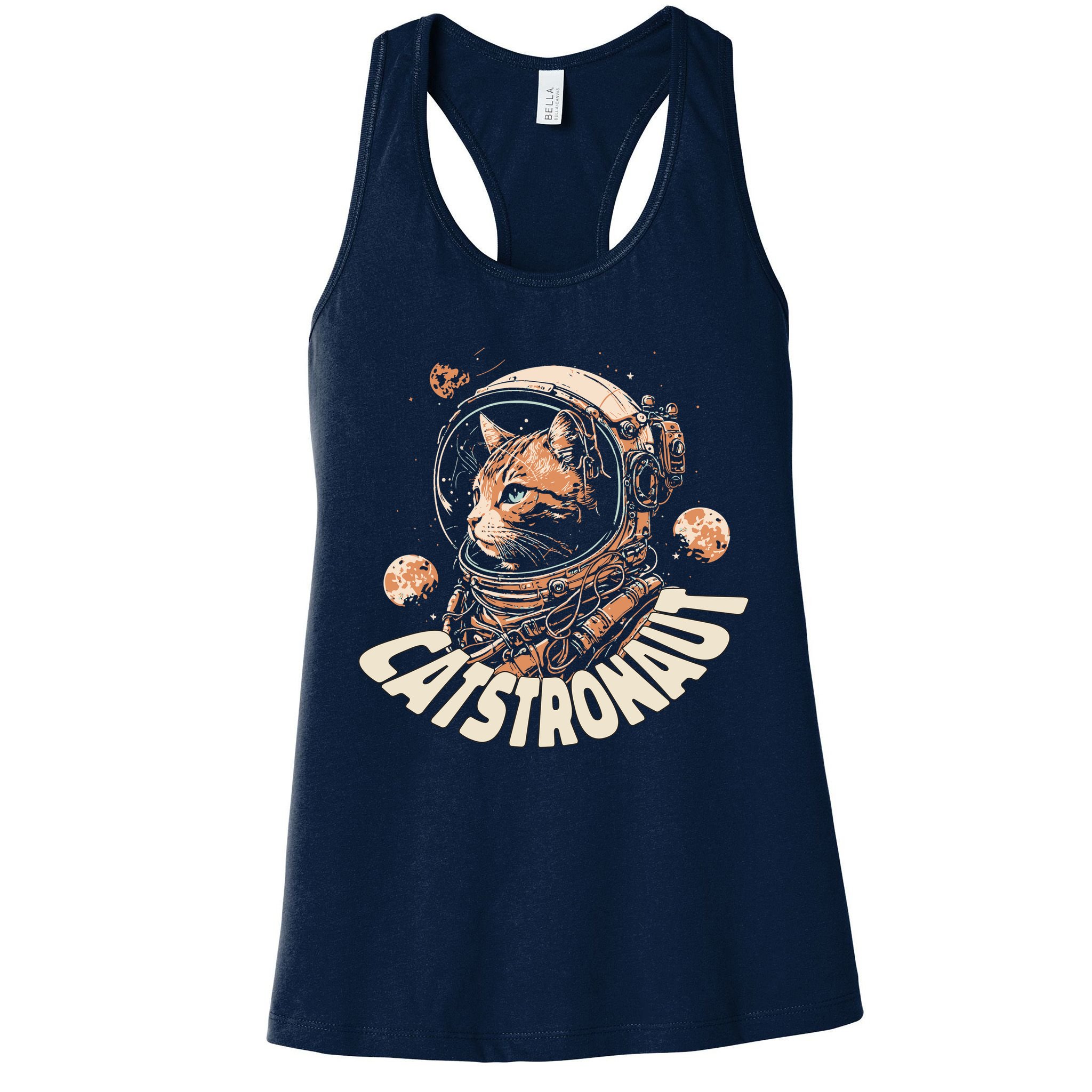 Catstronaut Cat Animal Astronaut Womens Tank Top