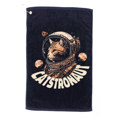 Catstronaut Cat Animal Astronaut Platinum Collection Golf Towel