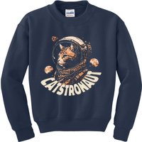 Catstronaut Cat Animal Astronaut Kids Sweatshirt