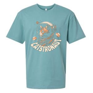 Catstronaut Cat Animal Astronaut Sueded Cloud Jersey T-Shirt