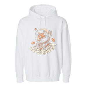 Catstronaut Cat Animal Astronaut Garment-Dyed Fleece Hoodie