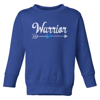 Colon Cancer Awareness Colonoscopy Warrior Survivor Gift Great Gift Toddler Sweatshirt