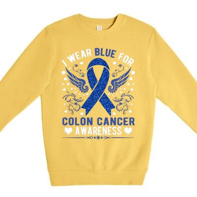 Colon Cancer Awareness Premium Crewneck Sweatshirt