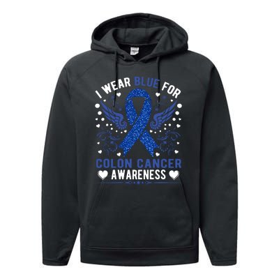 Colon Cancer Awareness Performance Fleece Hoodie