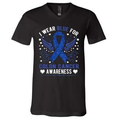 Colon Cancer Awareness V-Neck T-Shirt