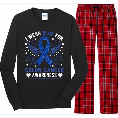 Colon Cancer Awareness Long Sleeve Pajama Set