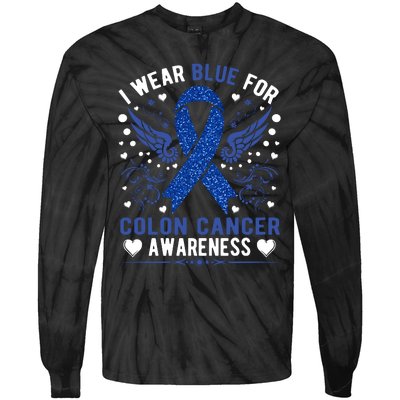 Colon Cancer Awareness Tie-Dye Long Sleeve Shirt