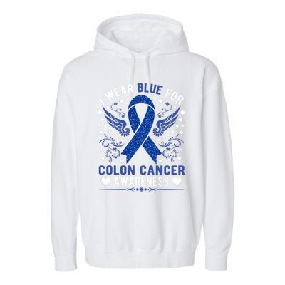 Colon Cancer Awareness Garment-Dyed Fleece Hoodie