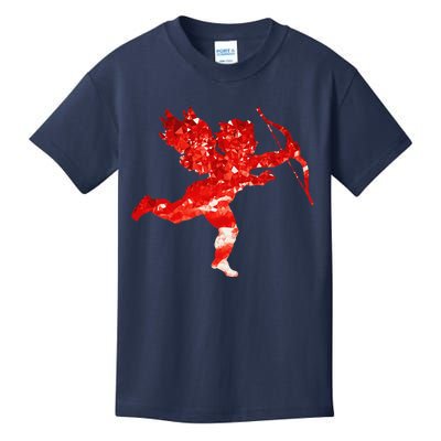 Cupid Cherub Angel Low Poly Valentine's Day Kids T-Shirt