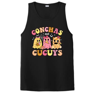 Cute Conchas And Cucuys Ghost Funny Halloween Mexican Ghost PosiCharge Competitor Tank