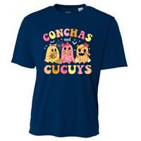 Cute Conchas And Cucuys Ghost Funny Halloween Mexican Ghost Cooling Performance Crew T-Shirt