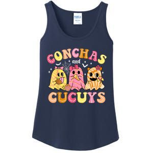 Cute Conchas And Cucuys Ghost Funny Halloween Mexican Ghost Ladies Essential Tank